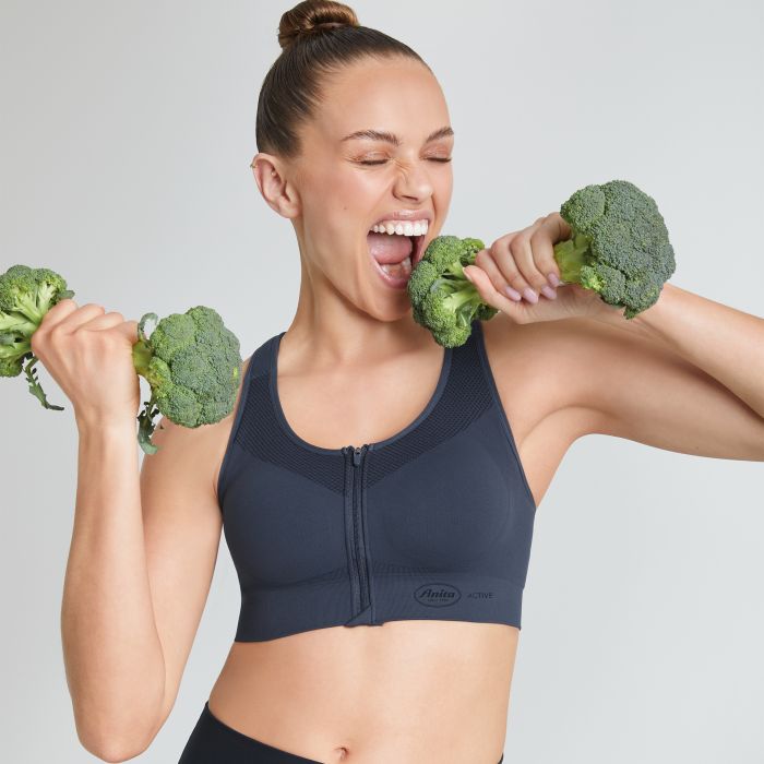 EASYMOVE ZIP - Reggiseno sportivo con cerniera frontale