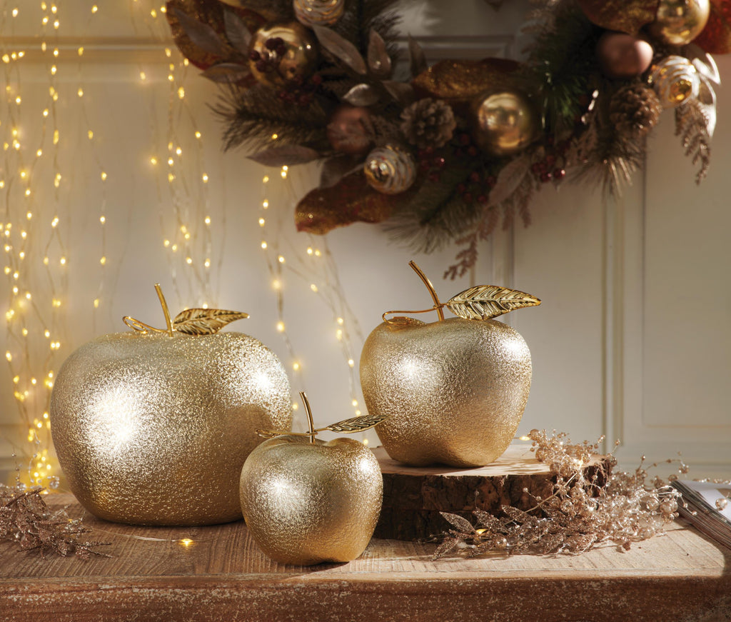 MELA ORO CON FOGLIA CERAMICA Brandani