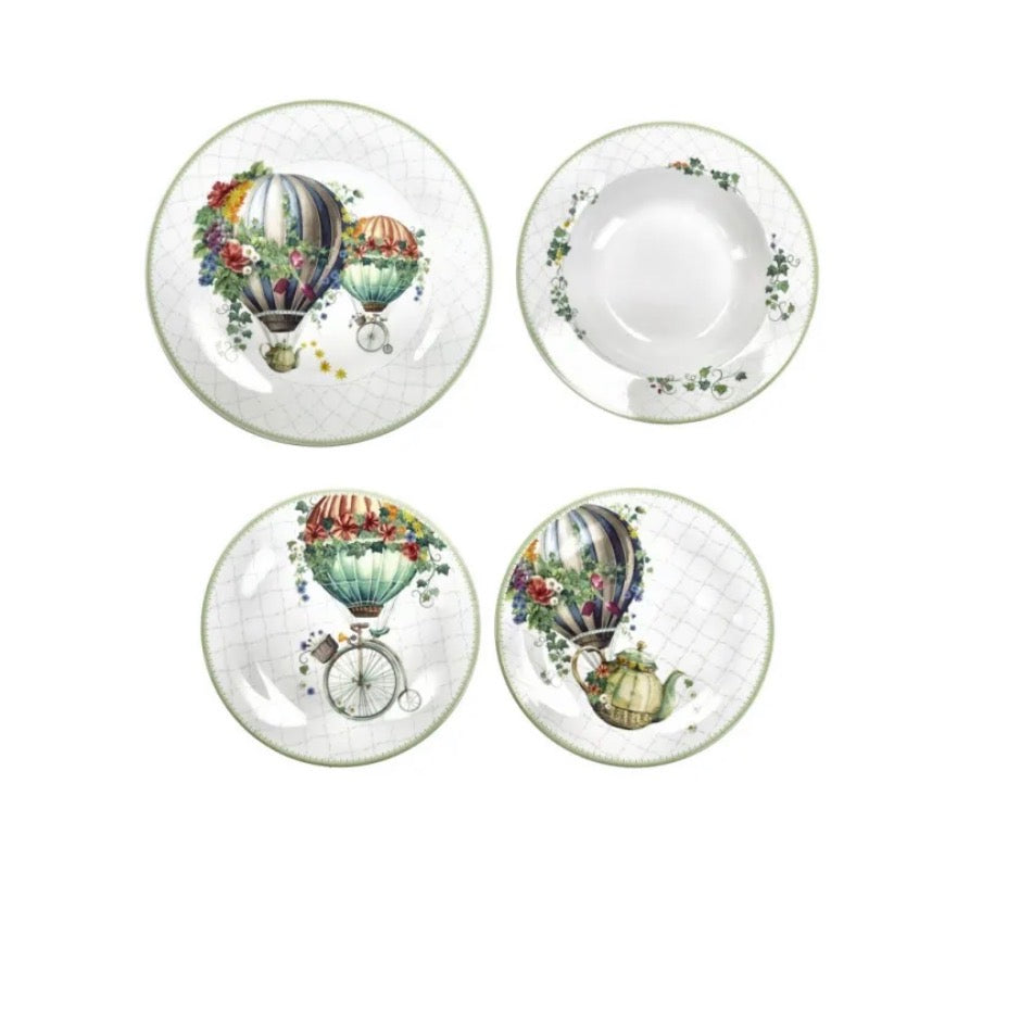 TAVOLA 18 PZ WONDERLAND PORCELLANA