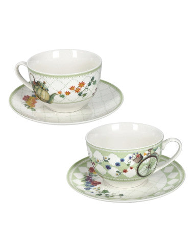 Wonderland set 2 tazze the porcellana