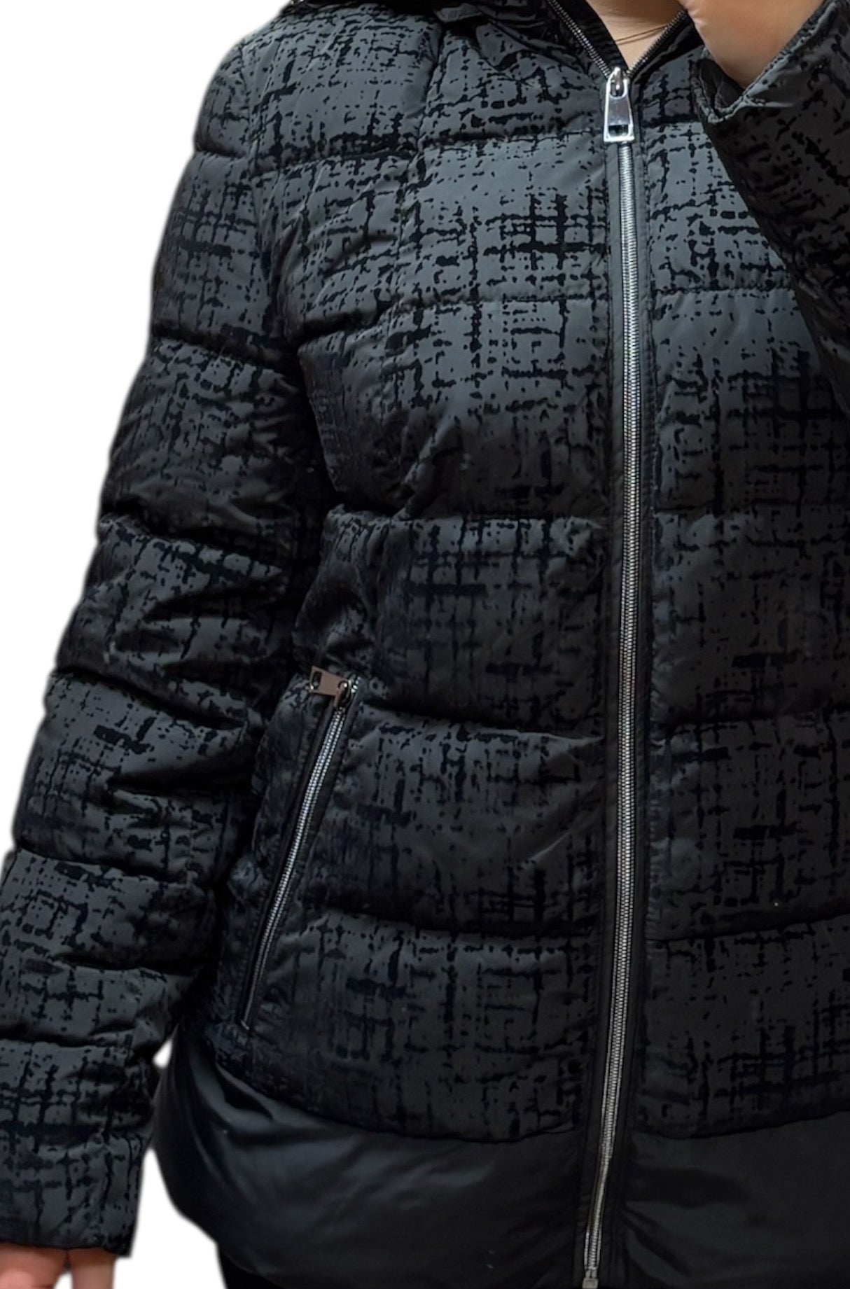 Ecopiumino Barbara Lebek nero con intrecci cinigliati 3D