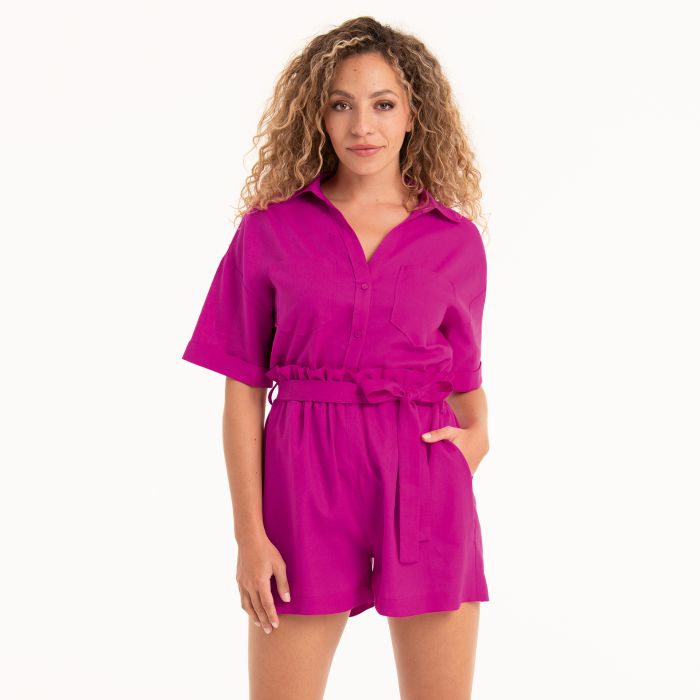 CAMICIA  LINO ROSA FAIA
