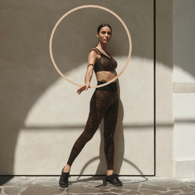 Sport Tights Massage gold cat-LEGGINGS MAGICI LINFODRENANTI