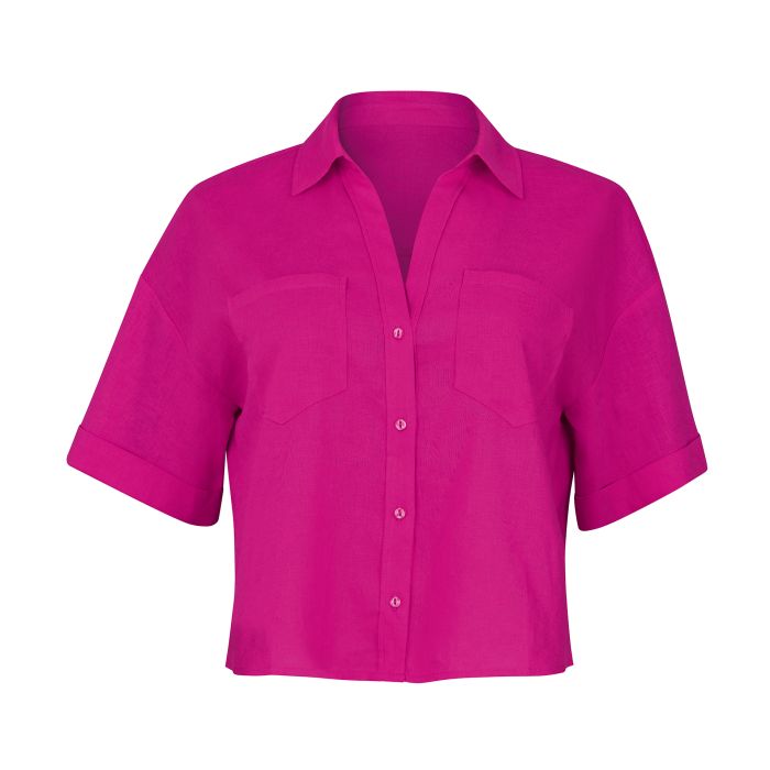CAMICIA  LINO ROSA FAIA